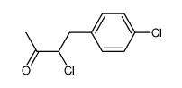 3-chloro-4-(4-chlorophenyl)-2-butanone结构式