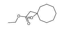1-[(ethoxycarbonyl)methyl]cyclooctanol结构式