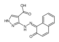 1H-Pyrazole-4-carboxylic acid, 3-((2-hydroxy-1-naphthalenyl)azo)-结构式