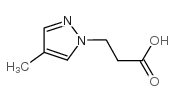 3-(4-METHYL-PYRAZOL-1-YL)-PROPIONIC ACID Structure