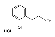 2-(2-aminoethyl)phenol,hydrochloride结构式