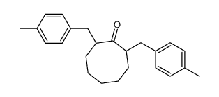 2,8-bis[(4-methylphenyl)methyl]cyclooctan-1-one结构式
