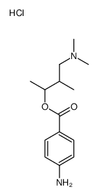 3-(dimethylamino)-1,2-dimethylpropyl p-aminobenzoate monohydrochloride结构式