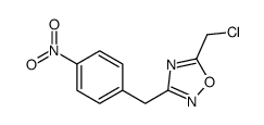 5-(chloromethyl)-3-[(4-nitrophenyl)methyl]-1,2,4-oxadiazole Structure
