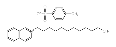 Isoquinolinium, 2-dodecyl-, salt with 4-methylbenzenesulfonic acid (1:1) (9CI) structure