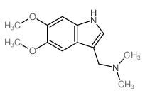 1-(5,6-dimethoxy-1H-indol-3-yl)-N,N-dimethyl-methanamine Structure