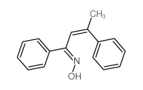 2-Buten-1-one,1,3-diphenyl-, oxime Structure