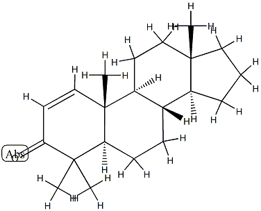 4,4-Dimethyl-5α-androst-1-en-3-one structure