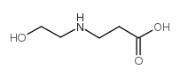 b-Alanine, N-(2-hydroxyethyl)- Structure