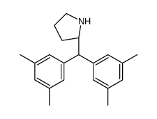 (S)-2-[双(3,5-二甲基苯基)甲基]吡咯烷结构式