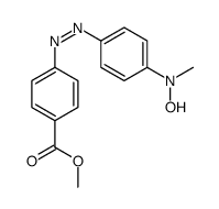 methyl 4-[[4-[hydroxy(methyl)amino]phenyl]diazenyl]benzoate Structure