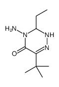 4-amino-6-tert-butyl-3-ethyl-2,3-dihydro-1,2,4-triazin-5-one结构式