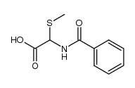 1-benzoylamino-1-(methylthio)acetic acid结构式