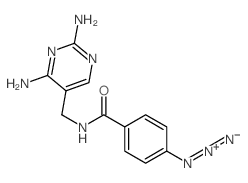 [4-[(2,4-diaminopyrimidin-5-yl)methylcarbamoyl]phenyl]imino-imino-azanium结构式
