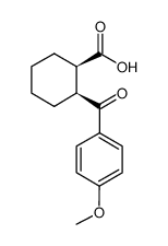 顺-2-(4-甲氧基苯甲酰基)环己烷-1-甲酸结构式