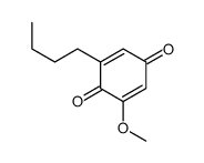 2-butyl-6-methoxycyclohexa-2,5-diene-1,4-dione结构式