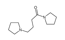 1-[1-oxo-4-(1-pyrrolidinyl)butyl]pyrrolidine Structure