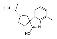 1'-ethyl-7-methylspiro[1H-indole-3,3'-pyrrolidine]-2-one,hydrochloride Structure
