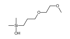 hydroxy-[3-(2-methoxyethoxy)propyl]-dimethylsilane结构式