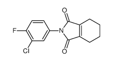 2-(3-chloro-4-fluorophenyl)-4,5,6,7-tetrahydroisoindole-1,3-dione结构式