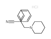 1-Piperidinepropanenitrile,a-(phenylmethylene)-, hydrochloride (1:1) Structure