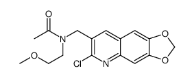 Acetamide, N-[(6-chloro-1,3-dioxolo[4,5-g]quinolin-7-yl)methyl]-N-(2-methoxyethyl)- (9CI)结构式