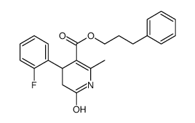 3-phenylpropyl 4-(2-fluorophenyl)-6-methyl-2-oxo-3,4-dihydro-1H-pyridine-5-carboxylate Structure