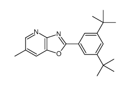 2-(3,5-ditert-butylphenyl)-6-methyl-[1,3]oxazolo[4,5-b]pyridine Structure