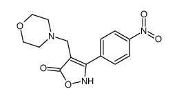 4-(morpholin-4-ylmethyl)-3-(4-nitrophenyl)-2H-1,2-oxazol-5-one Structure