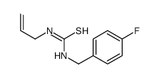 1-[(4-fluorophenyl)methyl]-3-prop-2-enylthiourea结构式