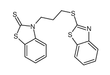 3-[3-(1,3-benzothiazol-2-ylsulfanyl)propyl]-1,3-benzothiazole-2-thione结构式