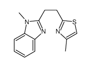 4-methyl-2-[2-(1-methylbenzimidazol-2-yl)ethyl]-1,3-thiazole结构式