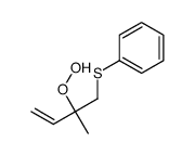 (2-hydroperoxy-2-methylbut-3-enyl)sulfanylbenzene Structure