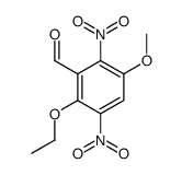 2-ethoxy-5-methoxy-3,6-dinitrobenzaldehyde Structure