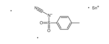 N-cyano-4-methyl-N-trimethylstannylbenzenesulfonamide结构式