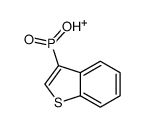 1-benzothiophen-3-yl-hydroxy-oxophosphanium结构式