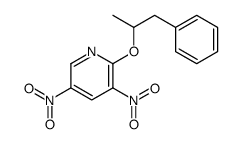 3,5-dinitro-2-(1-phenylpropan-2-yloxy)pyridine结构式