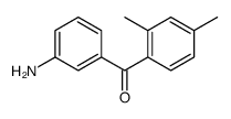 (3-aminophenyl)-(2,4-dimethylphenyl)methanone结构式