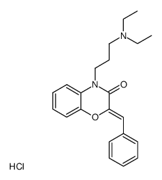 2-benzylidene-4-(3-diethylamino-propyl)-4H-benzo[1,4]oxazin-3-one, hydrochloride结构式