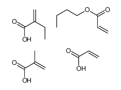butyl prop-2-enoate,2-methylidenebutanoic acid,2-methylprop-2-enoic acid,prop-2-enoic acid结构式
