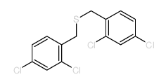 2,4-dichloro-1-(((2,4-dichlorobenzyl)thio)methyl)benzene结构式