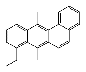 Benz[a]anthracene, 8-ethyl-7,12-dimethyl-结构式