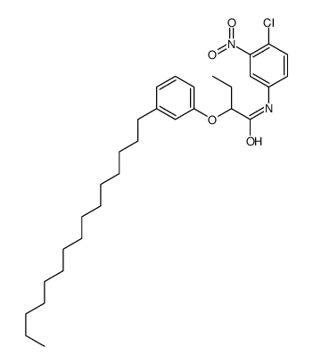 N-(4-Chloro-3-nitrophenyl)-2-(3-pentadecylphenoxy)butyramide结构式