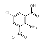 2-氨基-5-氯-3-硝基苯甲酸结构式