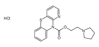 2-pyrrolidin-1-ylethyl pyrido[3,2-b][1,4]benzothiazine-10-carboxylate,hydrochloride结构式