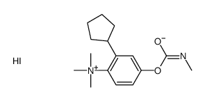 [2-cyclopentyl-4-(methylcarbamoyloxy)phenyl]-trimethylazanium,iodide Structure