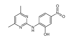 2-[(4,6-dimethylpyrimidin-2-yl)amino]-5-nitrophenol结构式