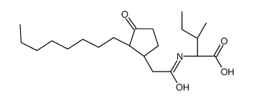 (2S,3S)-3-methyl-2-[[2-(2-octyl-3-oxocyclopentyl)acetyl]amino]pentanoic acid Structure