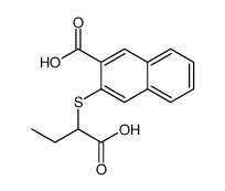 3-(1-carboxypropylsulfanyl)naphthalene-2-carboxylic acid Structure