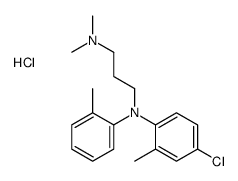 N'-(4-chloro-2-methylphenyl)-N,N-dimethyl-N'-(2-methylphenyl)propane-1,3-diamine,hydrochloride结构式